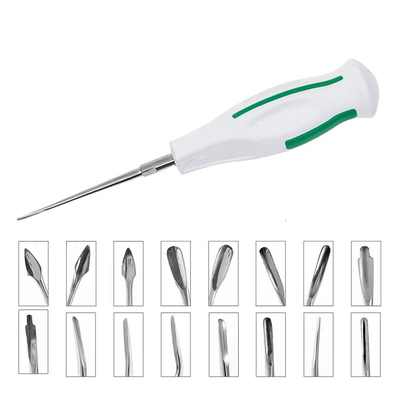 Minimally Invasive Dental Tooth Extraction Triangular Apical Curve Separation Knife Dentist Orthodontic Surgical Instruments