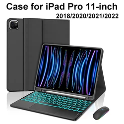 Case for iPad Pro 11Inch,Magnetic keyboard cover for iPad Pro 11inch 2018 2020 2021 2022,for iPad Pro 11 Smart Stand Cover
