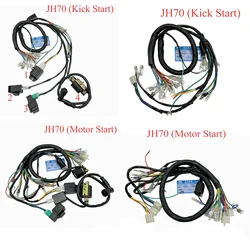 Motorcycle Harness Wire for Honda Jialing Dayun Lifan Loncin JH70 JL70 CUB C70 Electrical Wiring With Regulator Starter Ignition