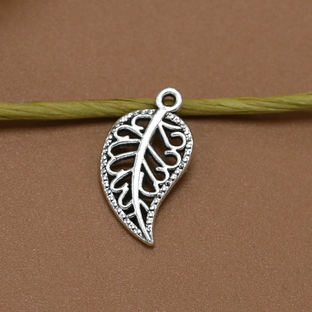 

20pcs Alloy Hollow Out Leaf Pendants Charms Diy Jewelry Making Accessories Necklace Bracelet Dangle Keychain Anklet Decorative