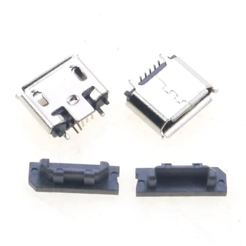 Cltgxdd 10-50 stücke Micro-USB-Buchse 5-polige 5p-Buchse 180-Grad-Vertikal-Patch-SMT-Ladeanschluss mit Staubs chutz – Detail 5