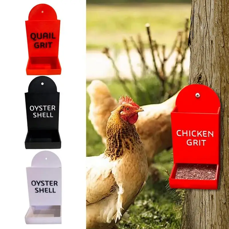 Chicken Grit Dispenser Feeder 3D Printed Art Chick Feeder Poultry Feeder Animal Friendly Grit Dispenser For Family Friends