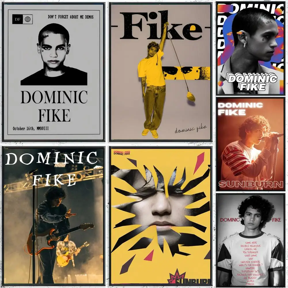D-Dominic Singer F-Fike Poster Perfect Sticker Self Adhesive for Office Home Theater Wall Art Decor Fancy Gift