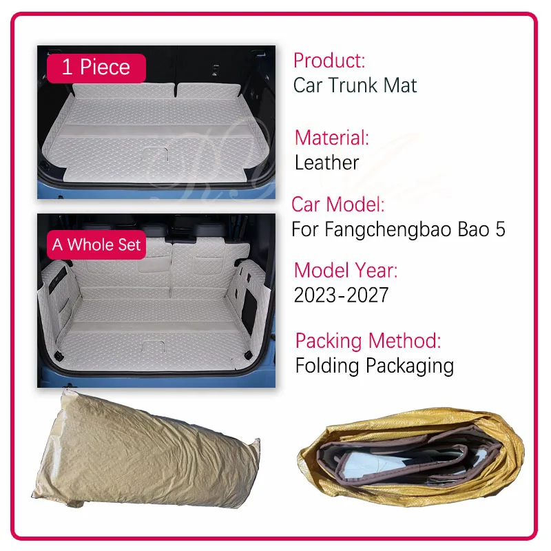 Leather Trunk Liner for Denza B5, Bao 5 & Leopard 5 2023-27 - Image 3