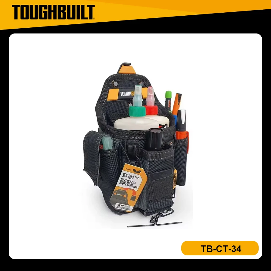 

TOUGHBUILT TB-CT-34 Маленькая сумка для электрика Многофункциональный портативный прочный и долговечный набор инструментов для хранения makita