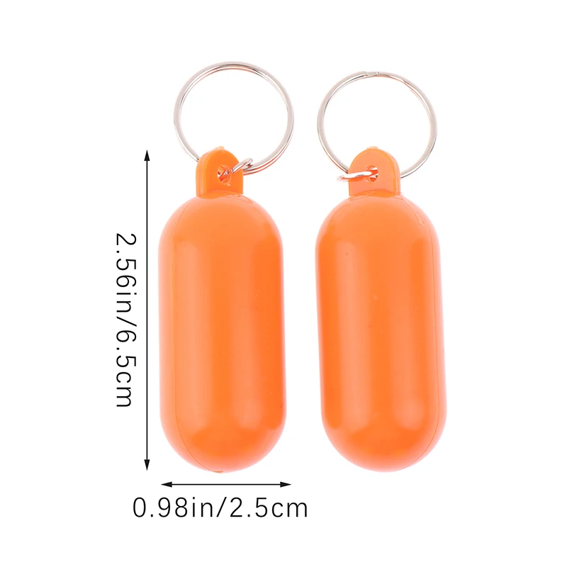 Floating Keyring Float Keychain, acessório para passeios de barco, pesca, caiaque, pesca, rafting, surf, flutuante, 2pcs