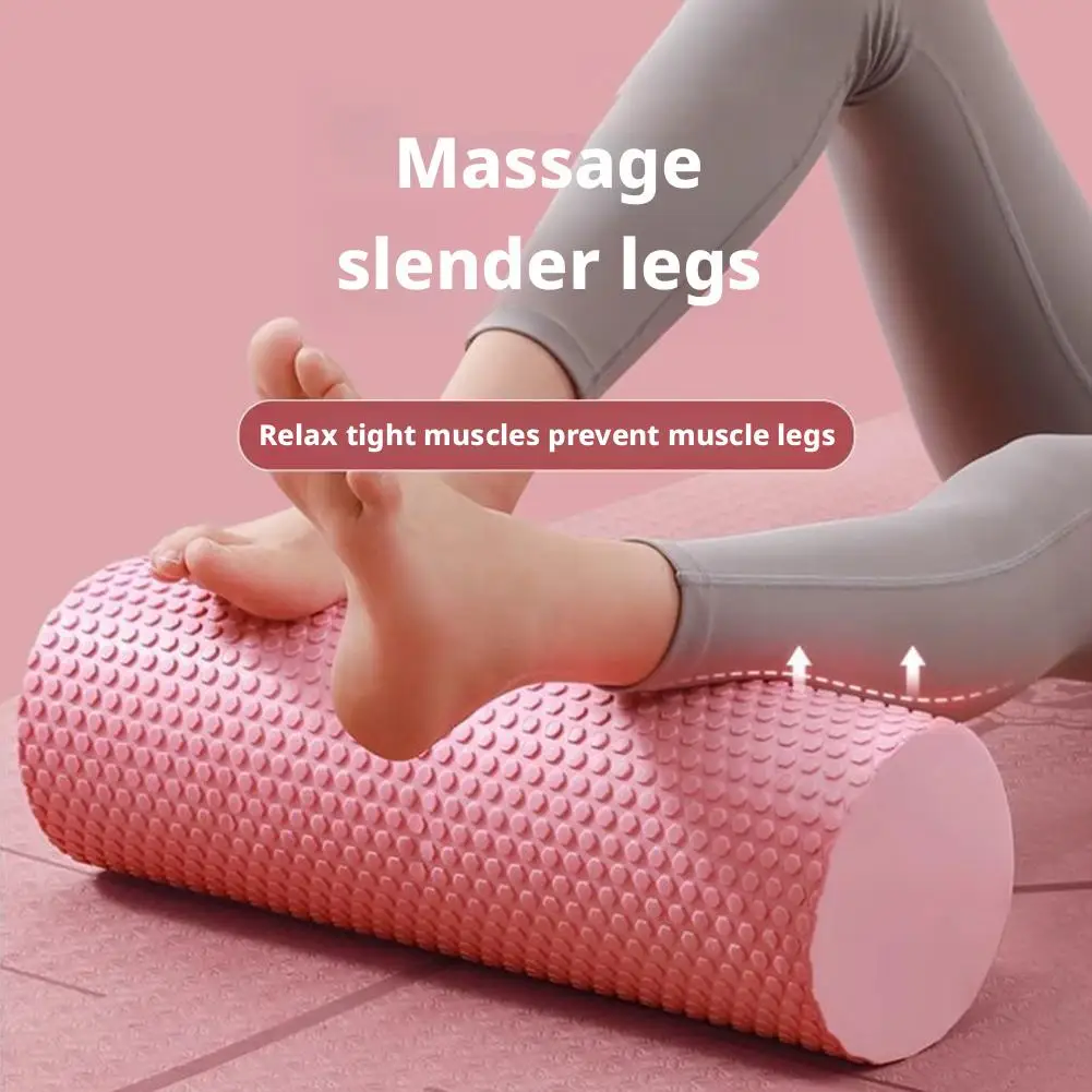 EVA-Schaumstoff Yoga-Rolle 30cm Tragbarer Pilates-Fitness-Zylinder für Bein-, Arm- und Rücken-Muskelmassage Heim-Fitness-Übungsrolle – Detail 5