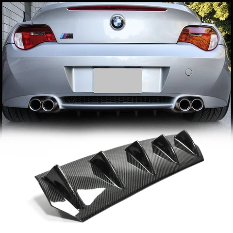 For BMW E85/E86 Z4/Z4M Roadster Rear Diffuser - Sports Car Rear Underbody Aerodynamic Component