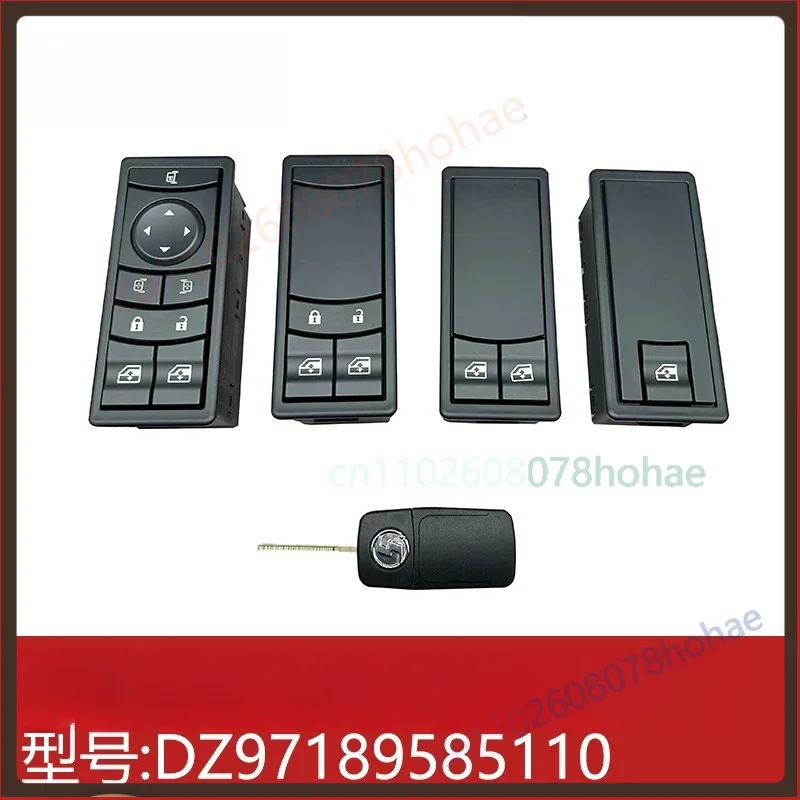 For Shacman Delong X3000 Power Window Switch Central Lock Door Controller DZ97189585110 Truck Cab Parts