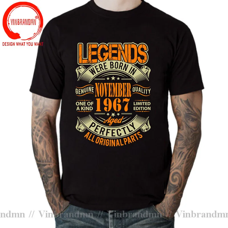 

Legends Born in 1967 Aged Perfectly January Febuary March April May June July August September October November December T Shirt