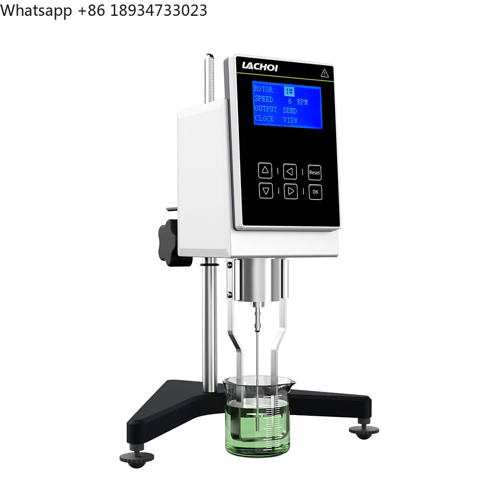 LACHOI Lab Instrument Rotary Pointer Viscometer High Precision Paint Viscosity Tester with Temperature Sensor
