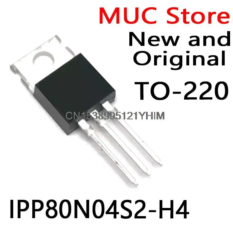 5PCS New and Original  TO-220 2N04H4 IPP80N04S2 IPP80N04S2-H4