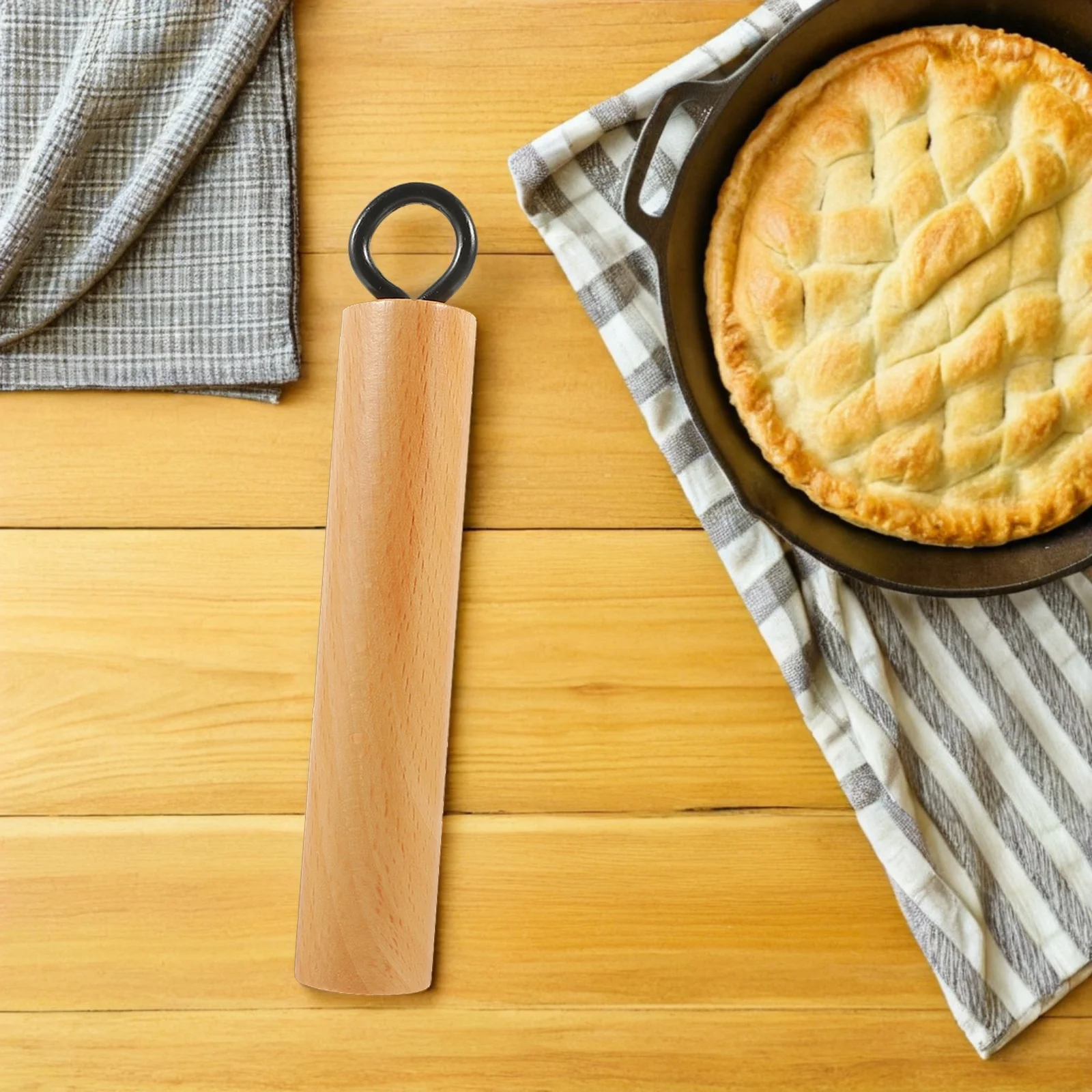 

Wooden Replacement Pot Handle Detachable Anti-Scald Long Grip for Frying Pan Wok Milk Pot Kitchen Essentials Cookware Supplies