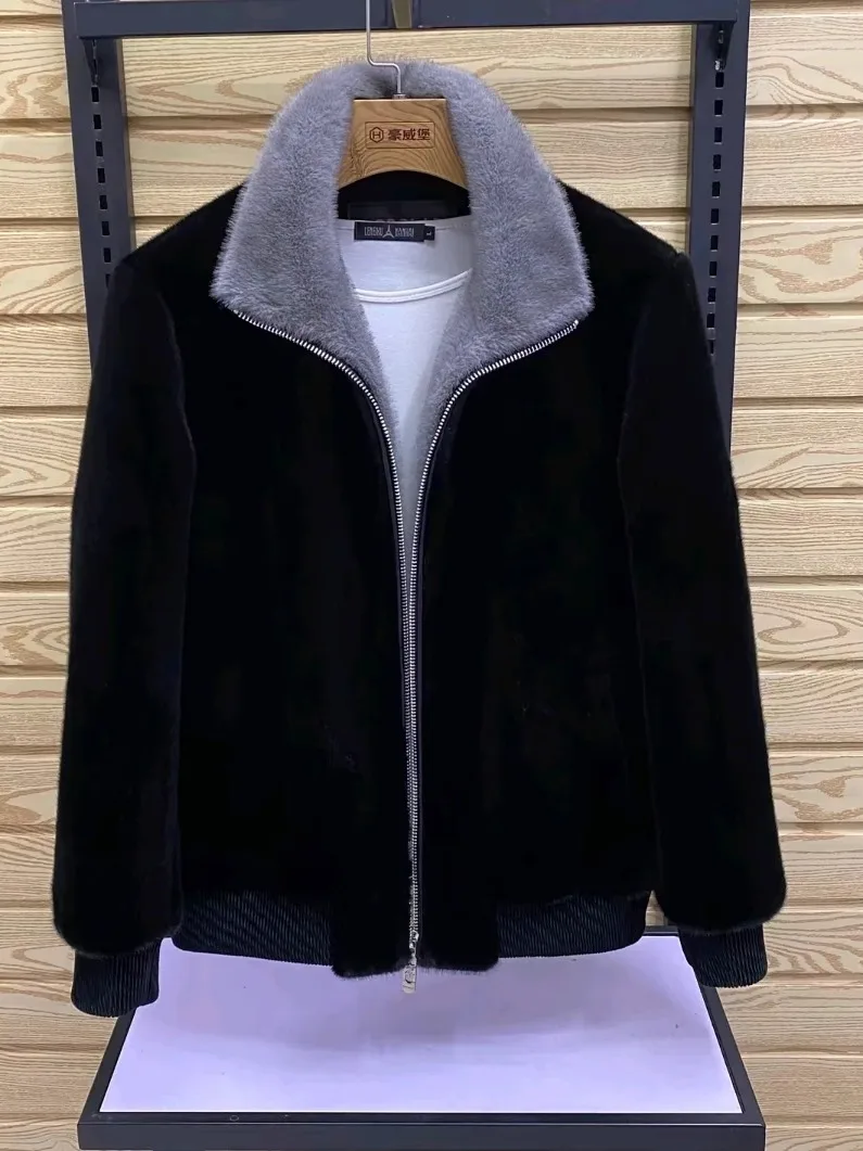 

Мужская зимняя утепленная куртка с воротником-стойкой, новинка, модная универсальная верхняя одежда, приталенный крой, длинный рукав, молния...