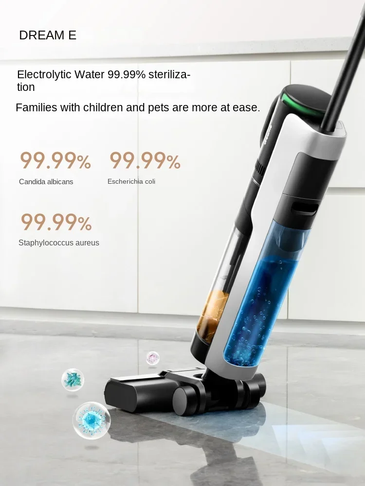 غسالة DREAME H12SMix، شفط وسحب ومكنسة أجهزة منزلية مدمجة لإزالة العث، مكنسة كهربائية ممسحة أوتوماتيكية