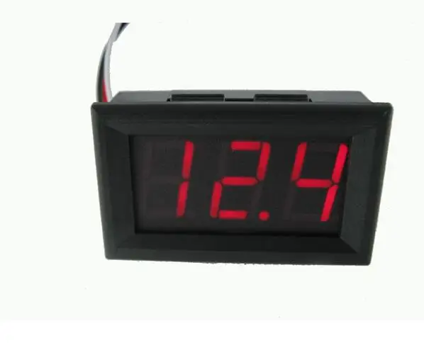 Two Wire Line DC 5V-120v 0-30V 5V-120V Digital Voltmeter Digital Voltmeter Head Electric meter 0.56inch Meter