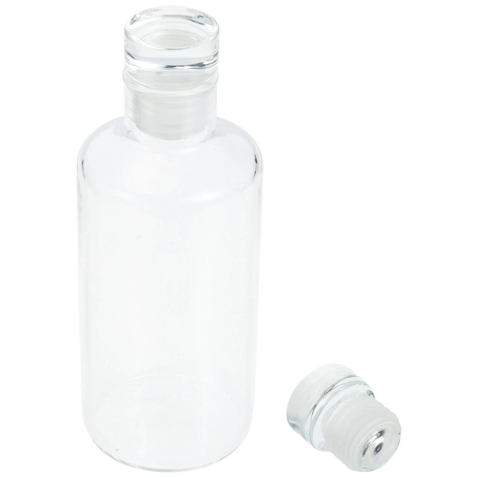 

Elegant Transparent Glass Water Bottle Stylish Juice Container Beverage Bottle Practical Bottle