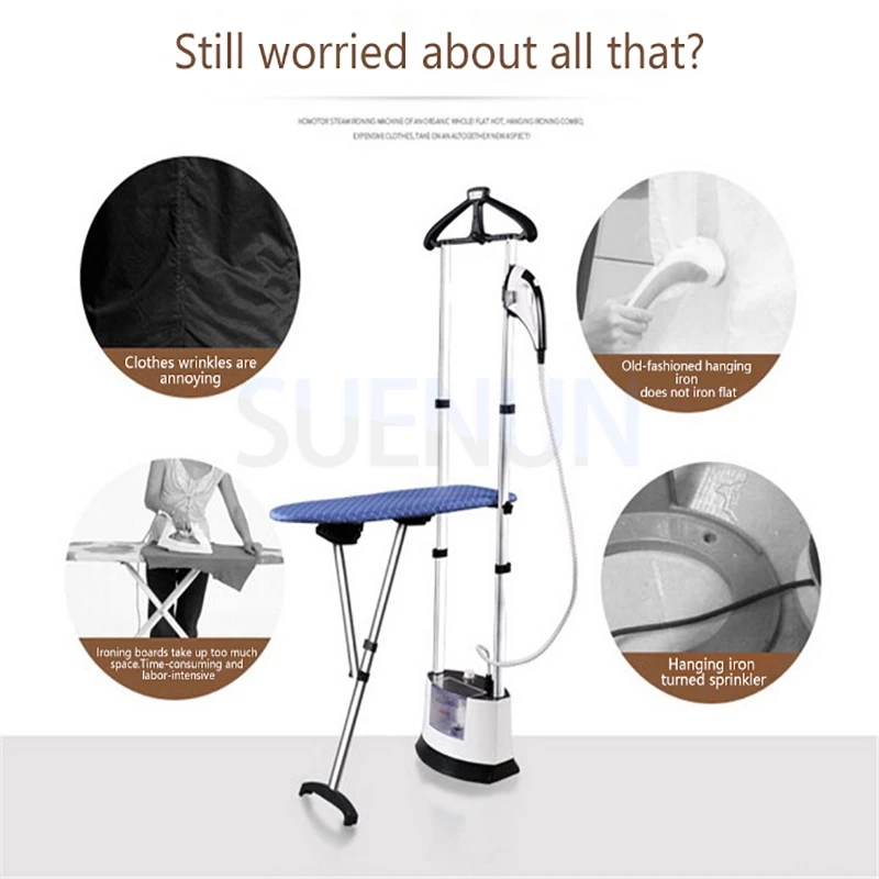 Motor a vapor vertical doméstico, Motor a vapor portátil de roupas, Ferro ajustável, Motor a vapor rápido