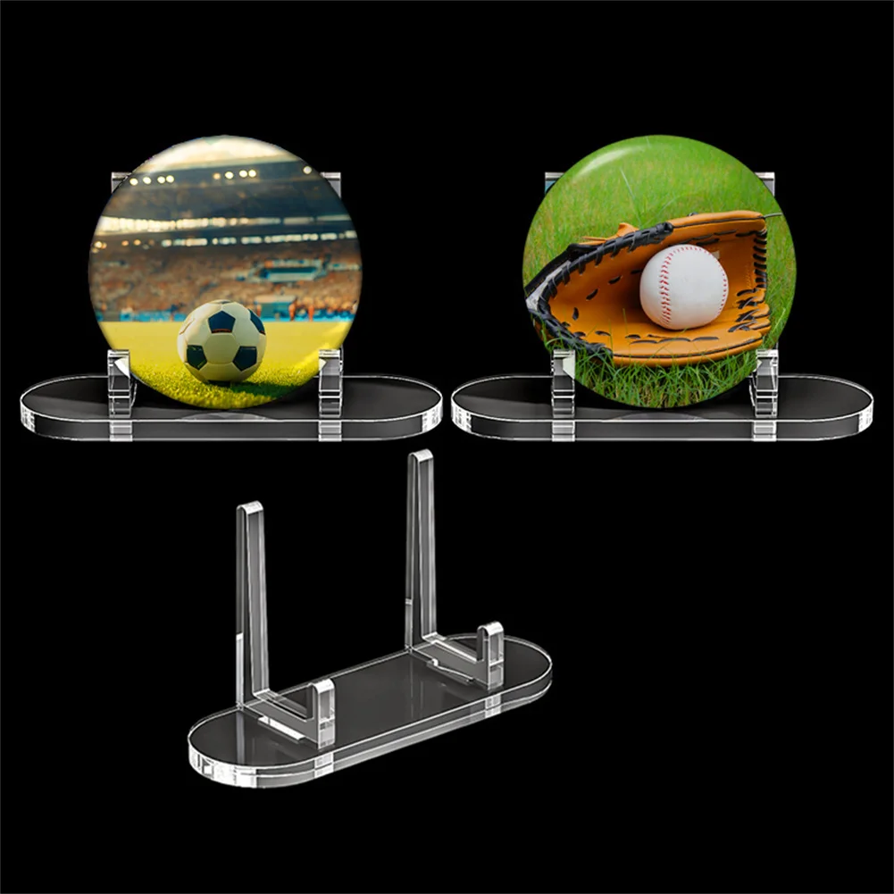 50PCS Acrylic Transparent Stand - Multi-purpose Display Stand, Business Card Holder & Badge Display Stand