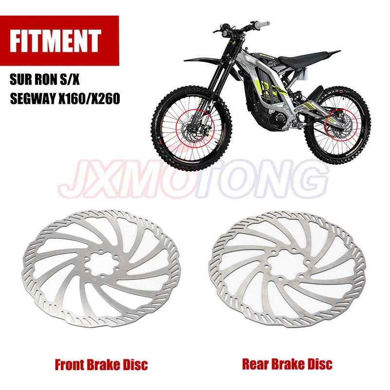 Front Rear Brake Disc Set Kit For SURRON Sur-Ron Surron Light Bee Lightbee Off-Road Motorcycle Aluminum