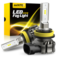 AUXITO 2Pcs Car Fog Lamp H11 H8 LED Canbus Error Free H10 H16(JP) H27 880 LED Fog Driving Lights White Golden Yellow