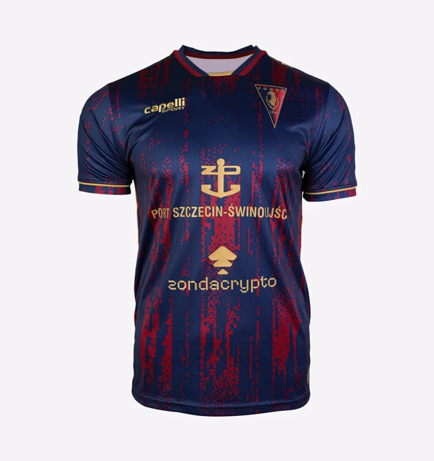 

25/26 Футбольная футболка Pogoń Szczecin Match Jersey Футбольная спортивная футболка 2025 Польша Футбольный дышащий мяч Джерси Мужская с коротким рукавом