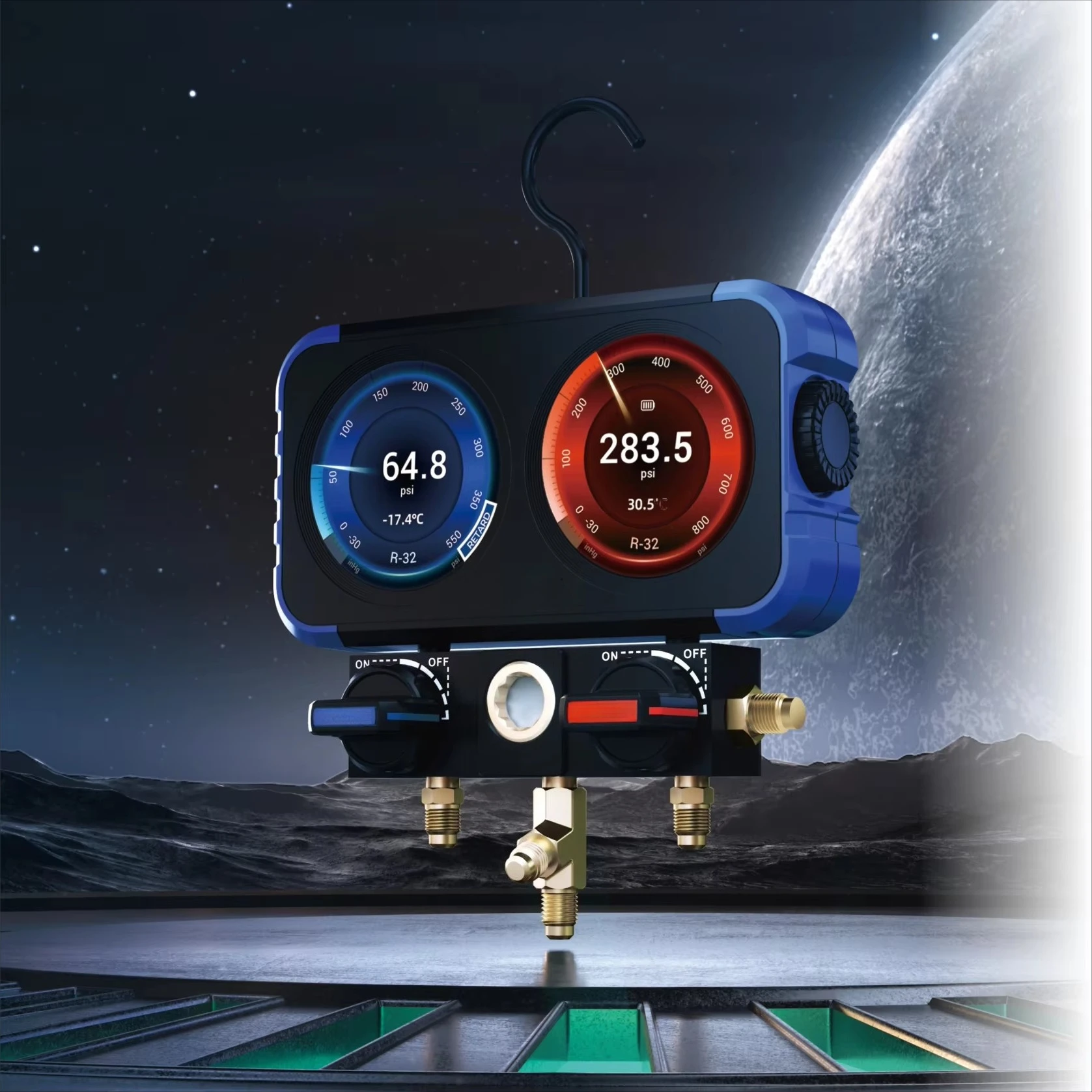 

Professional HVAC Refrigeration Tools Digital Refrigerant Gauges