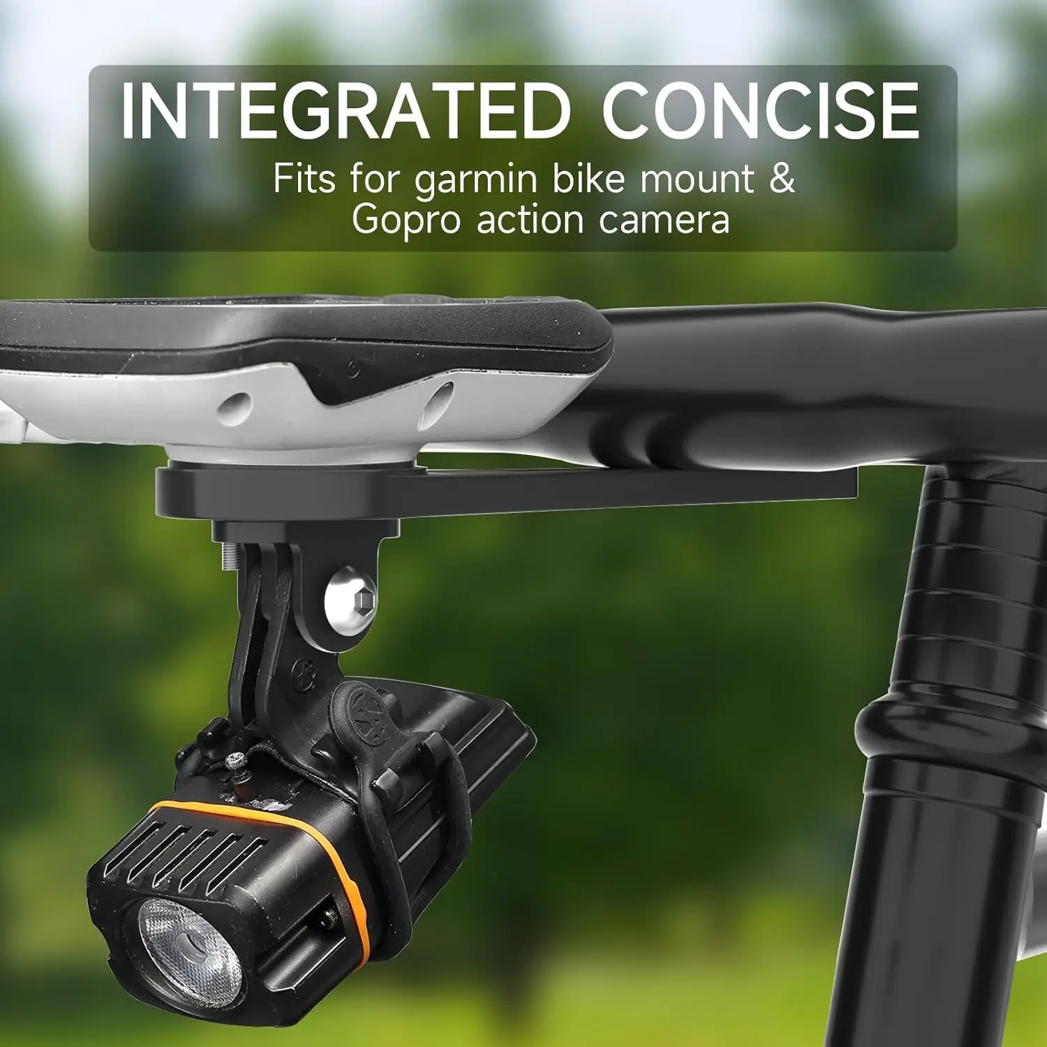 Swift MTB Bicycle direct Out Front Computer Mount Bracket Holder Fits Bike Garmin Bryton Wahoo iGPSPORT GoPro Sports Camera Lamp