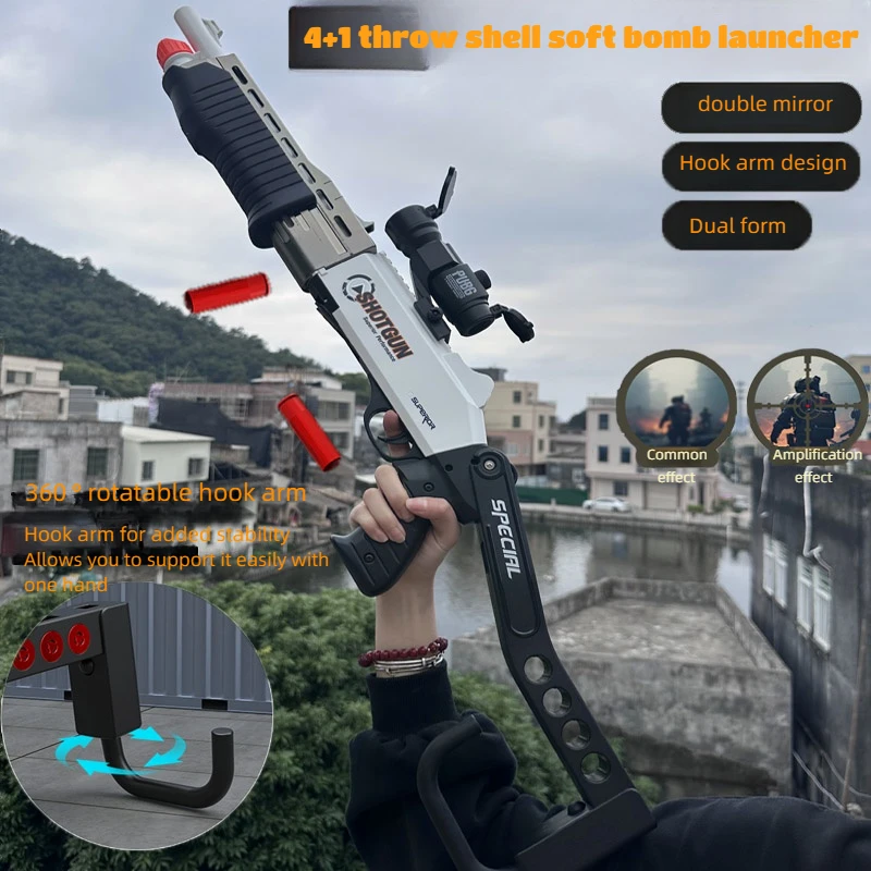 Safely Throwing Shell Soft Shell Deformation Toy Guns Suitable Christmas Gifts Pistols Of Pirate Eva Soft Bullet Gun Toys