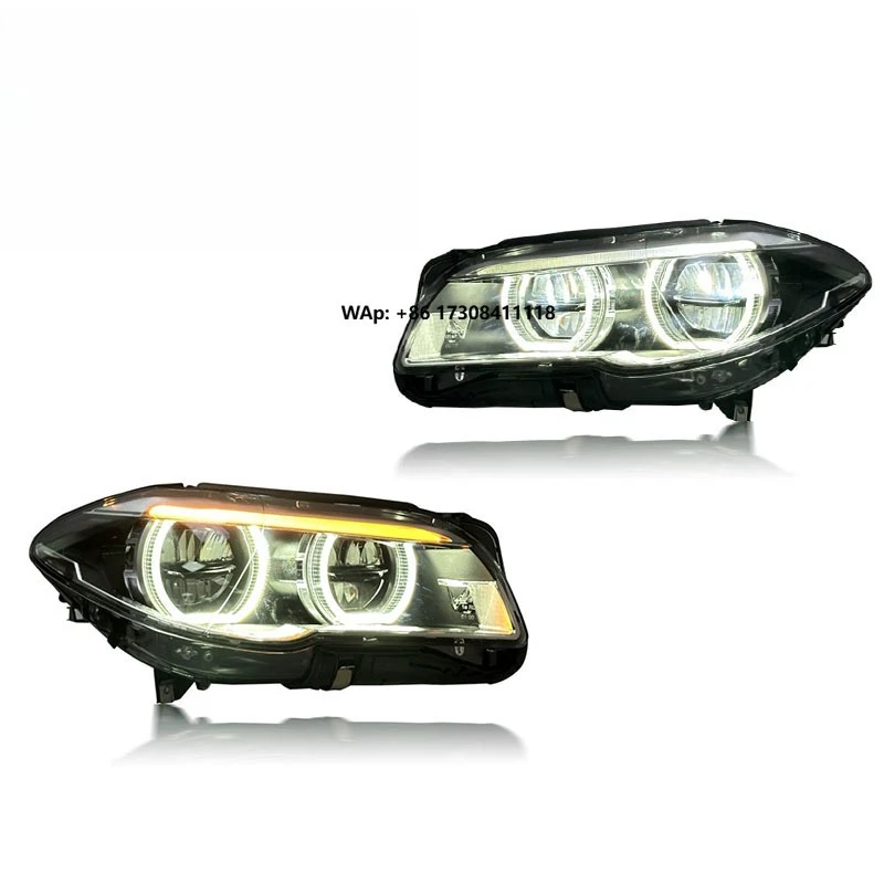 

SJC Auto Car Accessories Angel Eye LED Headlamp Assembly for 5 Series F10 Pre-lci 2010-2013 High Brightness DRL Lighting