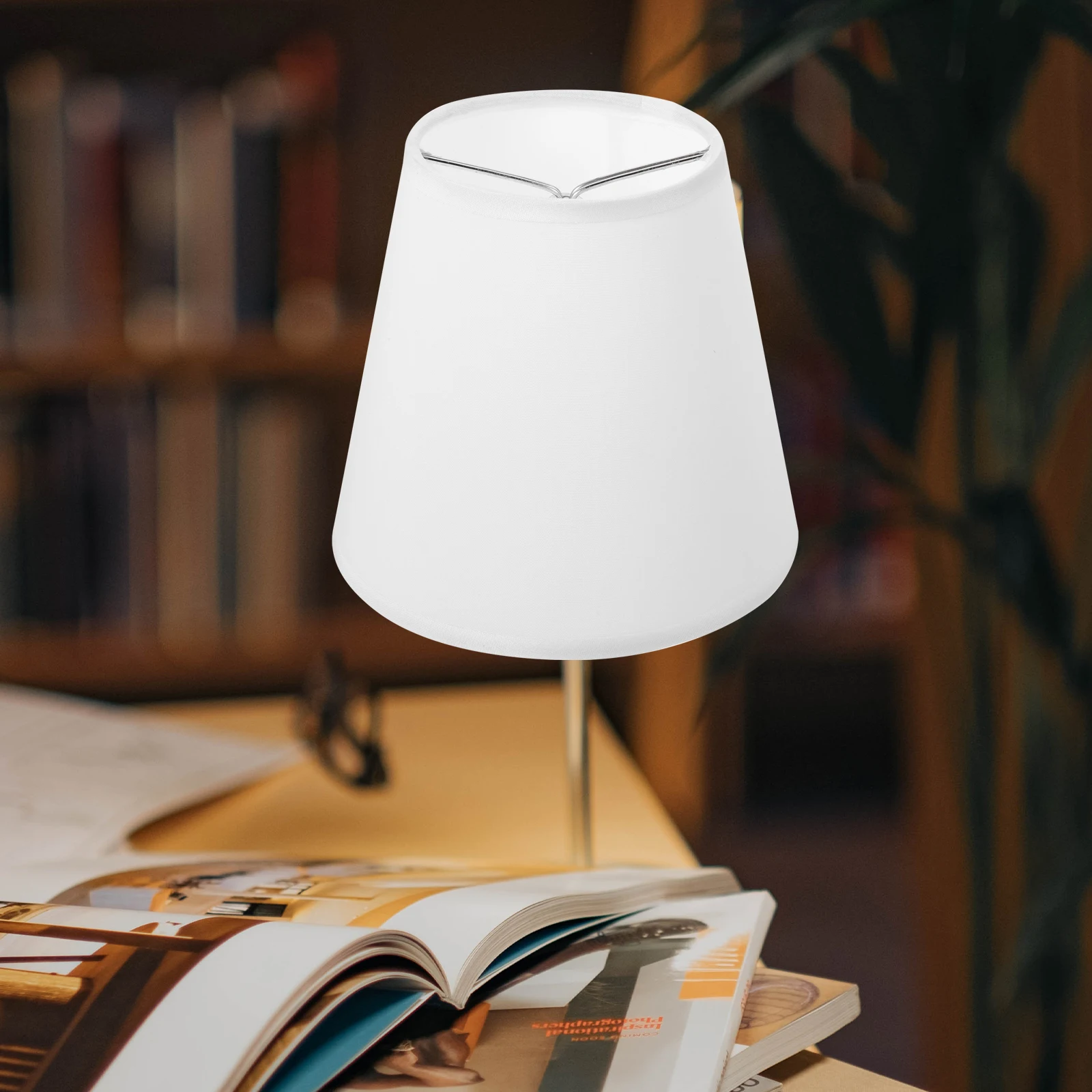 

1PCS Fabric Lampshade 90x140x130H Beige Soft Light Cover Universal Bedside Table Lamp Shades Compact Wear-resistant