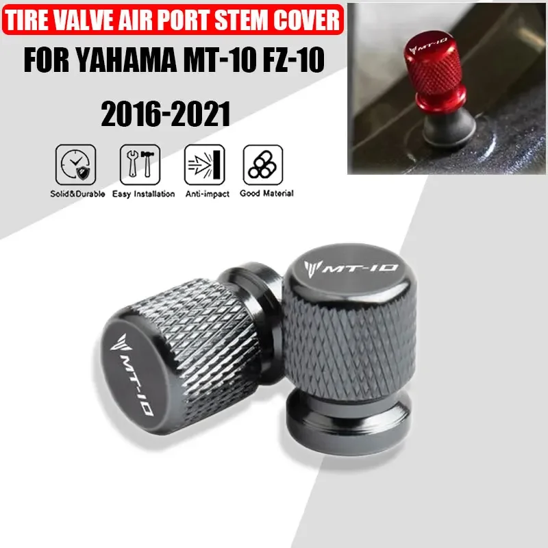 

2 Pcs Motorcycle Accessories For YAMAHA MT-10 MT 10 FZ-10 FZ10 2016-2021 Aluminum Alloy Tire Valve Air Port Stem Cover Caps