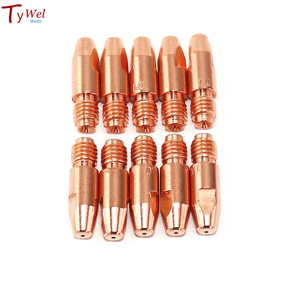 Imagem -02 - Mig Torch Tips 320a Welding Torch Consumíveis Cucrzr Ecu 0.8 mm 1.0 mm 1.2 mm eu Estilo Mig Welding Tip 36kd