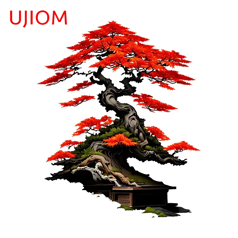 UJIOM Tree Maple Artistic Wall Sticker Trendy Popular Eye Catching High Quality Sunscreen Decal Exquisite Wallpapers For Kids