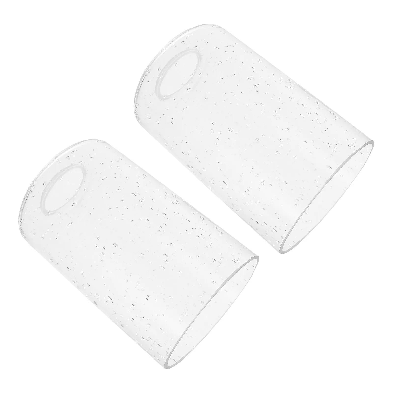 

2Pcs Glass Lamp Shade Practical Light Accessory No Dazzling Pleasant Atmosphere Home Ceiling Light Shade Lamp Supply