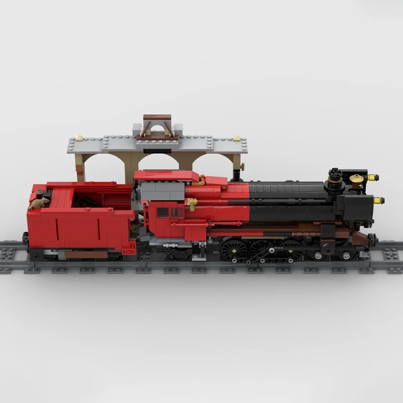 731 pz MOC Crimson Night Trained Modello Building block Architettura Assemblare regalo di Natale Idea creativa fai da te Giocattolo di mattoni Compleanno