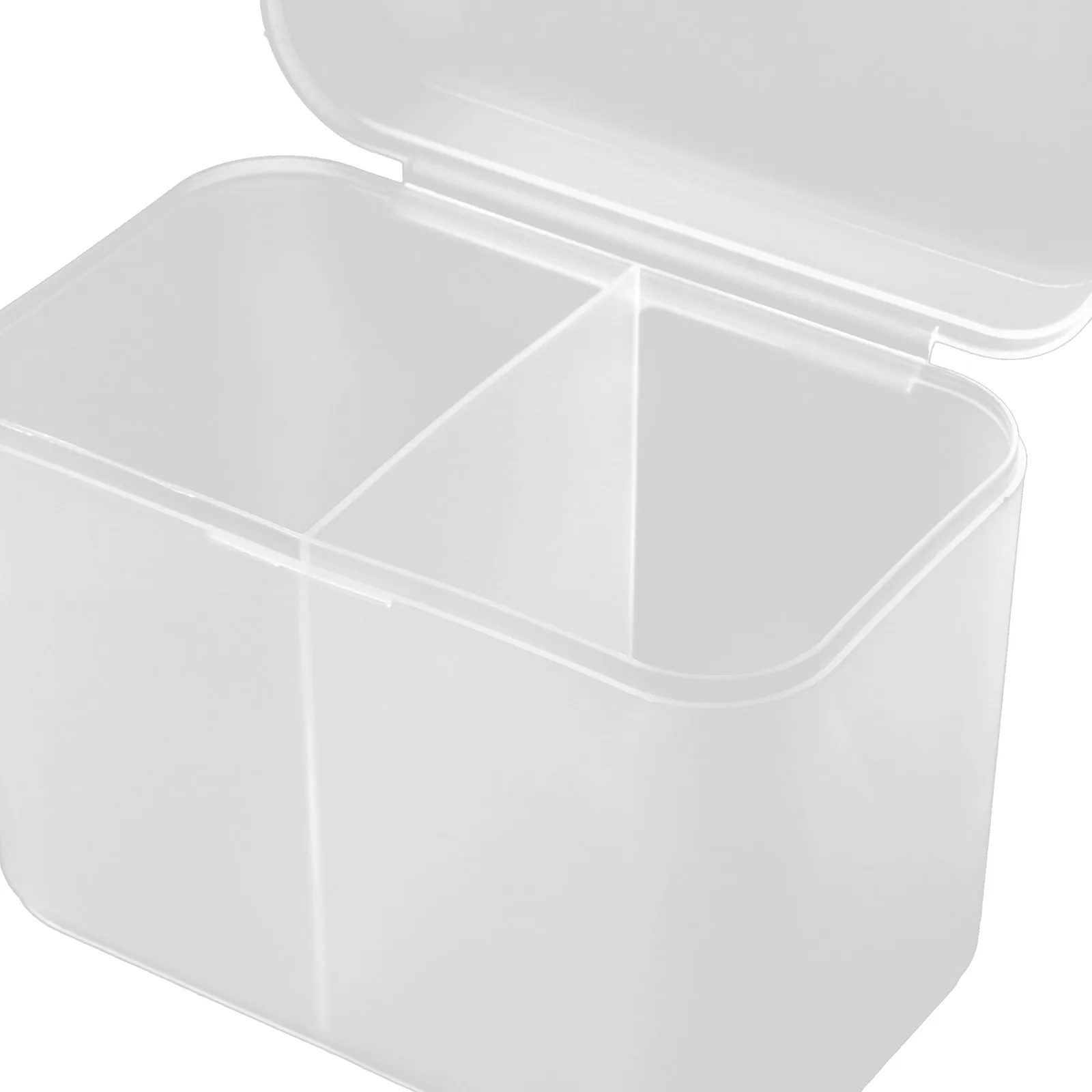 

Cotton Pads Box Clear Container Vanity Organizer Swabs Dispenser Storage Case Transparent Desk Tidy Cotton Rounds Holder Beauty