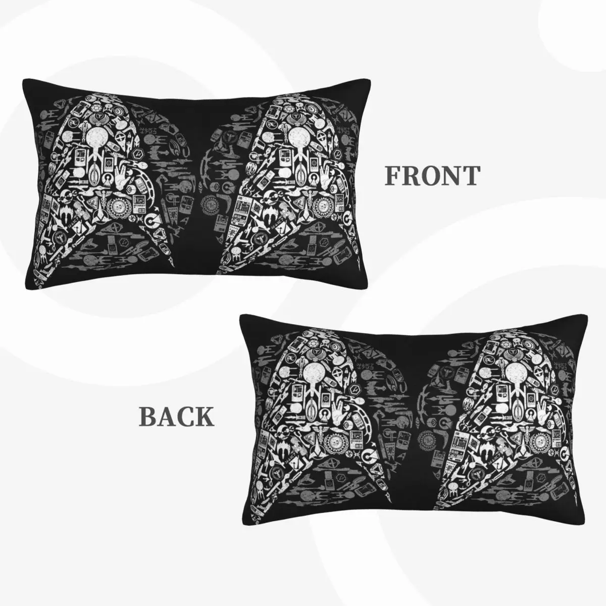 Star Treks Science Fiction TV Series Rectangle Pillowcase Cushion Cover Decor Bedroom Bed Home Comfort Throw Pillow
