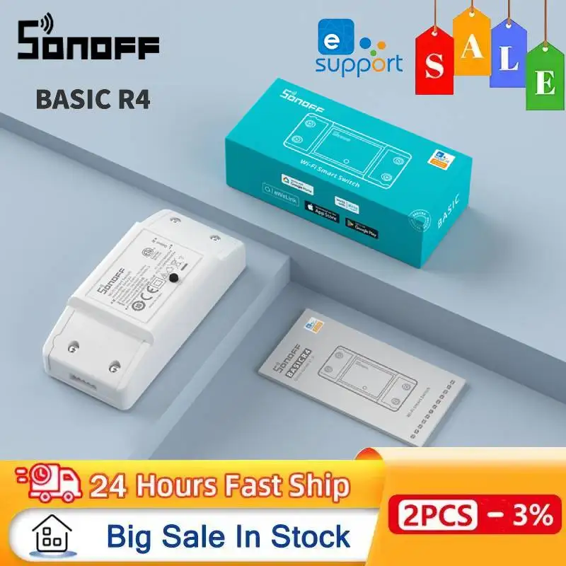 1-10 Sonoff Basic r4 Upgrade Basicr2 Mini Wifi Smart Switch esphome automation module Support Home Assistant Alexa Alice Ewelink