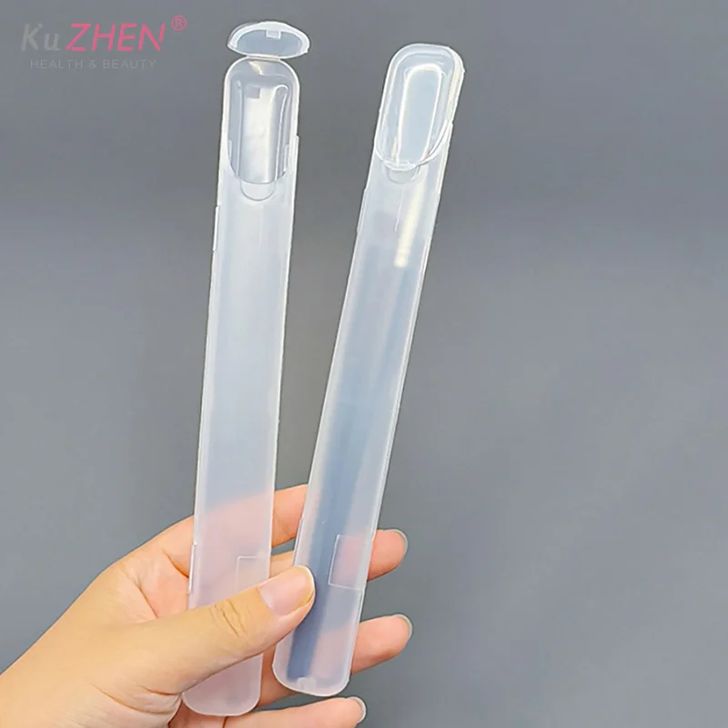 1PCS Portable Transparent Makeup Brush Storage Box With Cover Eyebrow Pencil Makeup Brushes Organizer Chopstick Case Beauty Tool