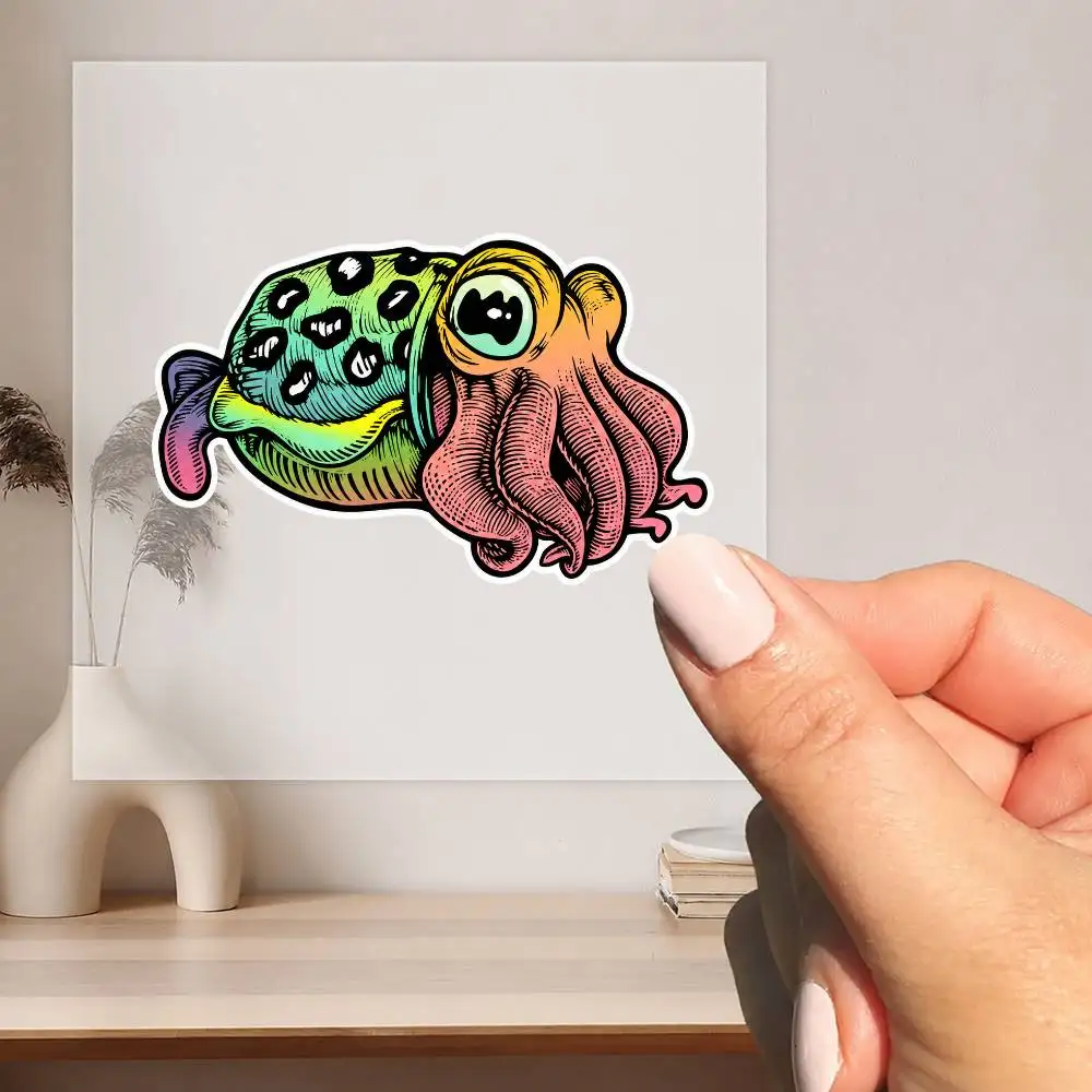 CUTTLEFISH Waterproof stickers for decorating car windows motorcycles and computers.
