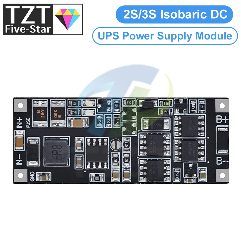 TZT DC 12V/15V 50W 4A UPS Power Supply Module Uninterruptible Power Control Board 2S 3S Charging Step Up Protection Module