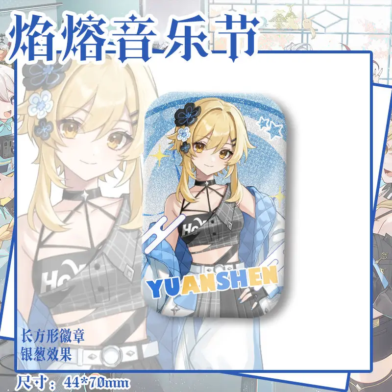 أنيمي جينشين تأثير فورينا دي فونتين الأثير لومين اياكس شارة سترة الجينز التلبيب دبوس جمع بروش حلية هدية الهالوين