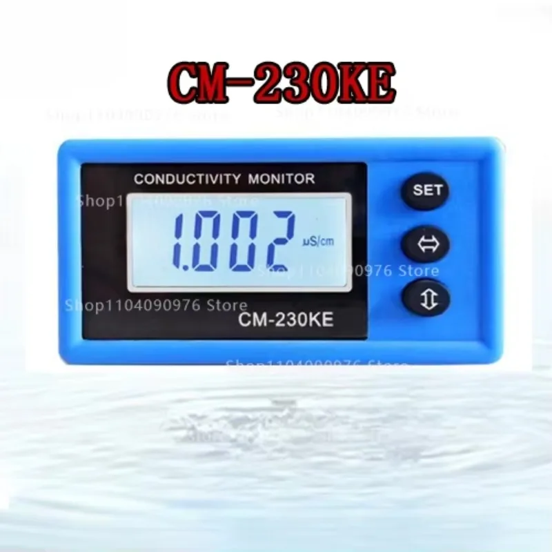 Industrial Online Conductivity Meter CM-230KE 0-9999us 4-20mA Output Alarm Device