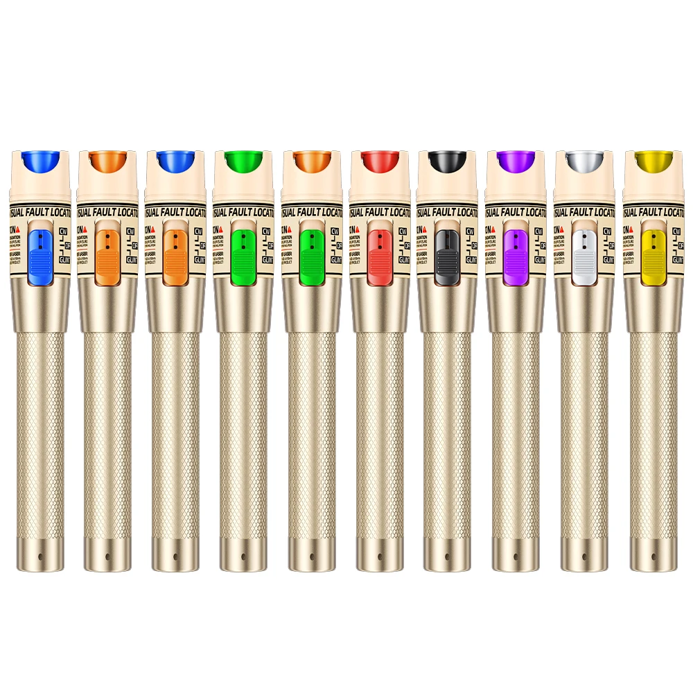 Golden Color 5/10/20/30/50/60/70/80/100mW Fiber Optic Red Laser Source Pen Universal Connector 2.5mm Fiber Optic Equipment