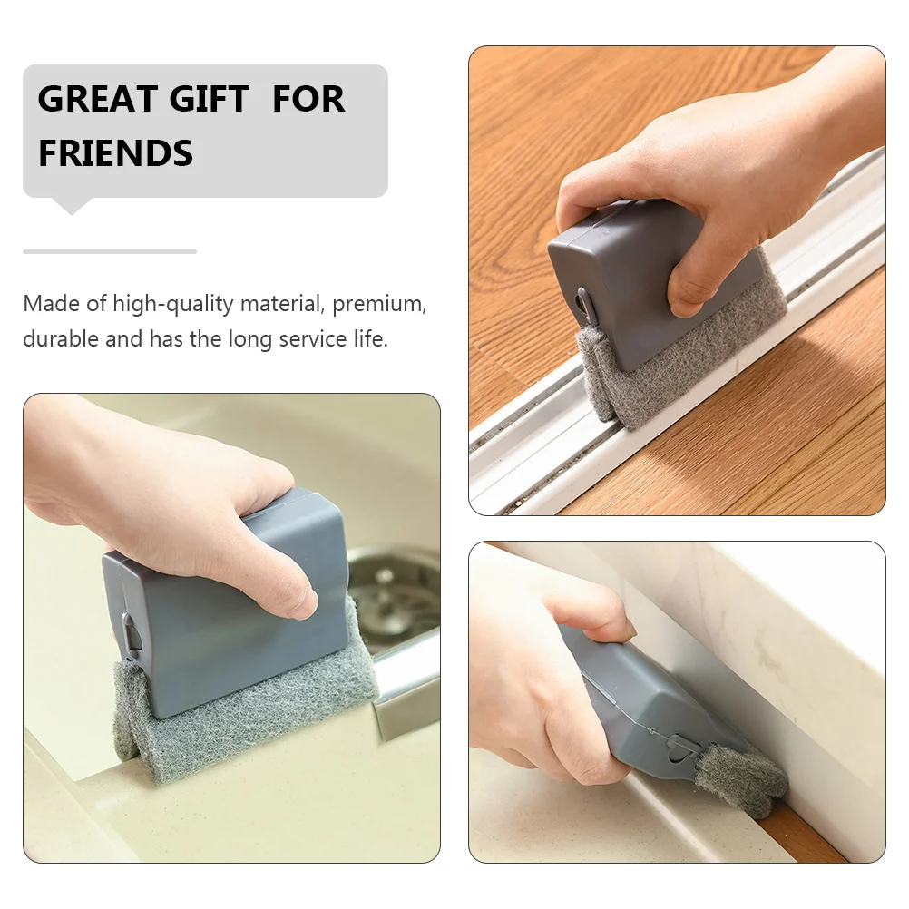 

3pcs Cleaning Brush For Window Gaps Multi-Functional Scrubber Tool Ultra-Fine Fiber Replaceable Deep Clean Stubborn Stains