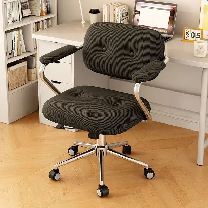New Chair Home Comfortable Sedentary Study Office Chair Bedroom Light Luxury Makeup Chair Simple Lifting Desk Computer Chair