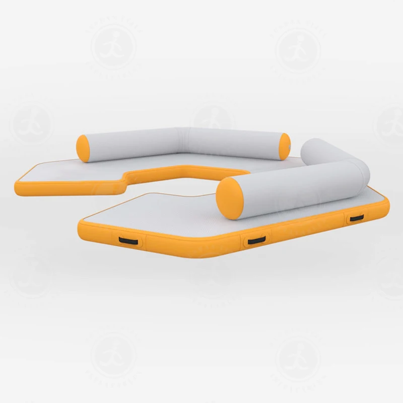 Inflatable Floating Platform Swimming Water Island Jet Ski Dock Mat DWF Material for Leisure