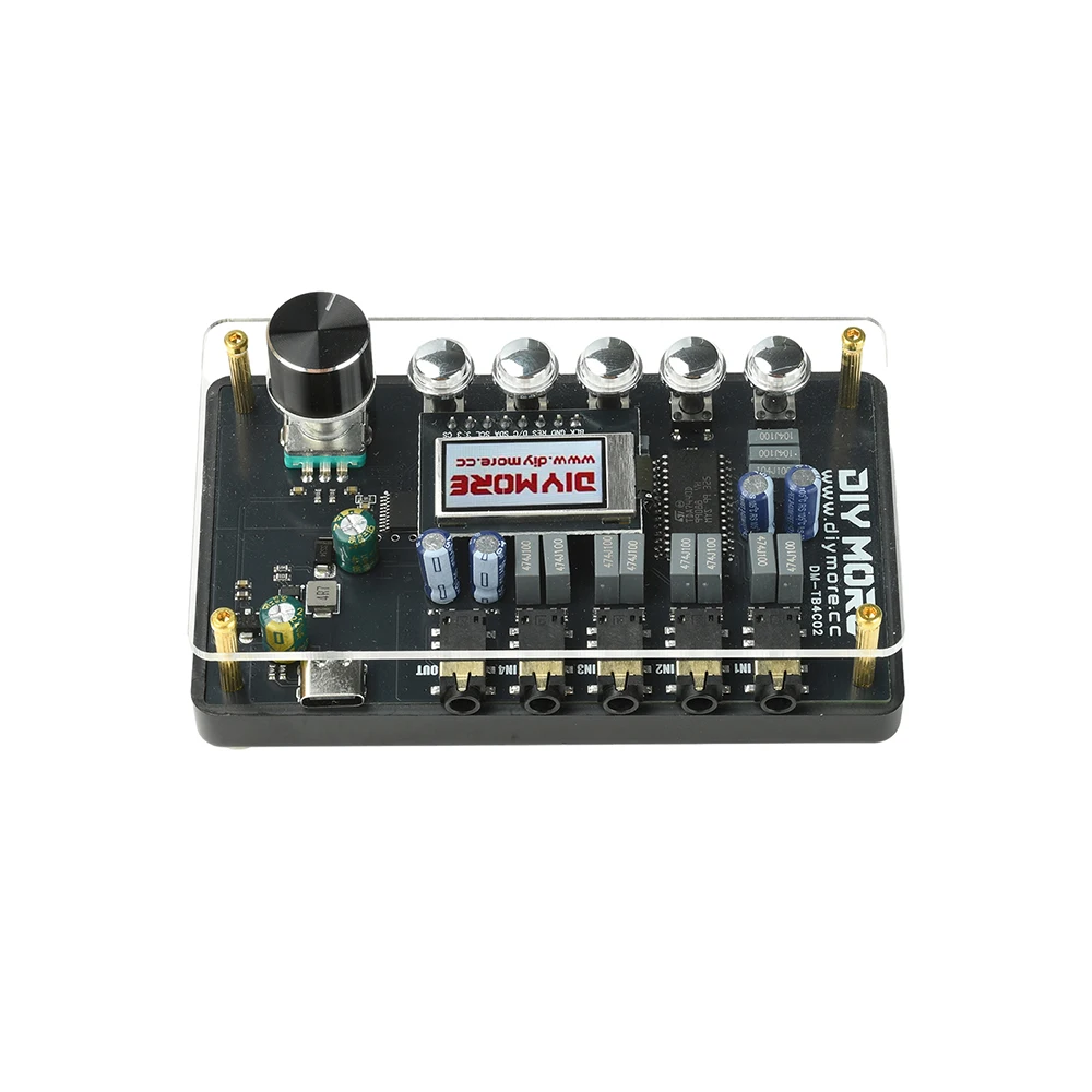 DC 5V TDA7440 CW Audio-Switcher-Verstärkerplatine mit Klangregelung Typ C-Schnittstelle DM-TB4C02 – Detail 11