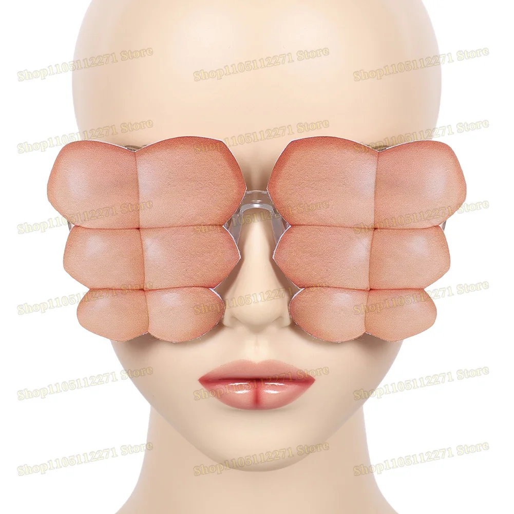 Demon Hunter Of Kpop Zoey Mira Muscle Glasses Cosplay Props Gifts Women Funny Glasses Clothing Accessories Halloween Suits